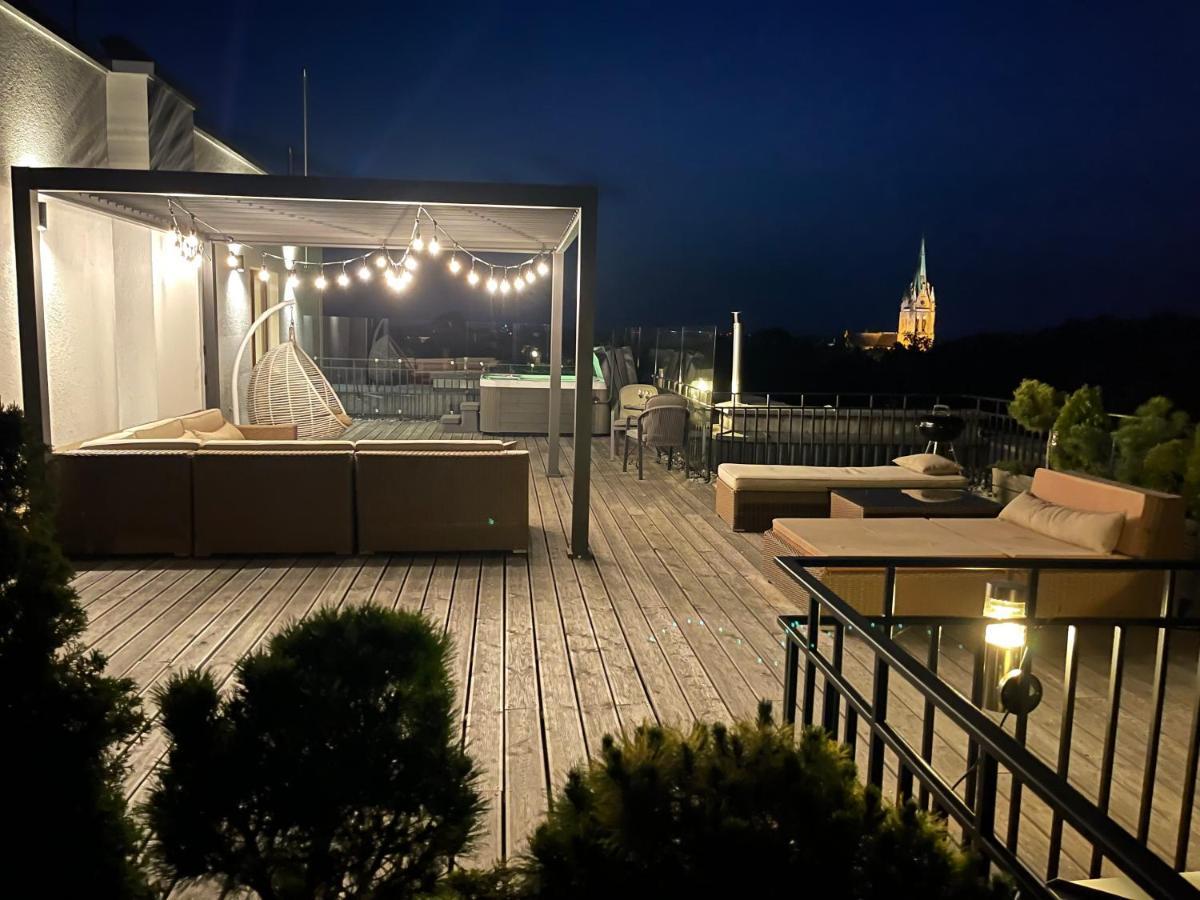 Sea View Penthouse Terrace Palanga Old Town Apartment Exterior photo